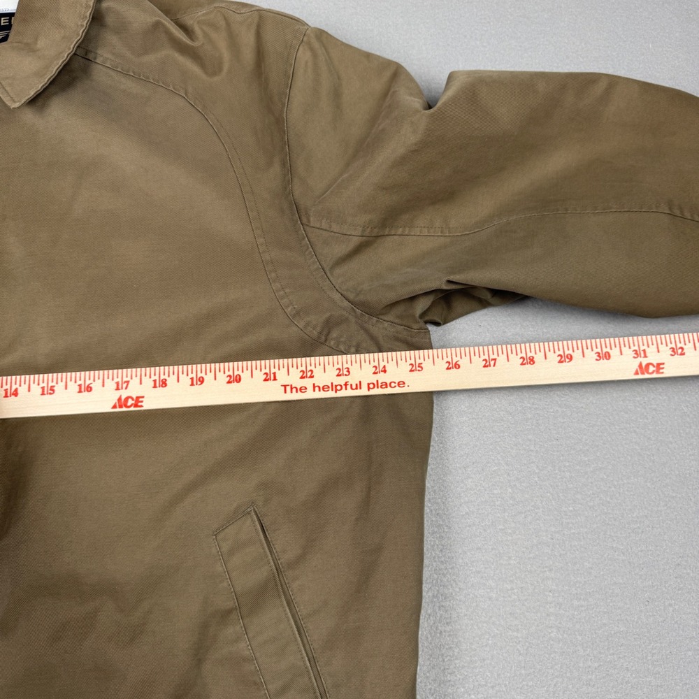 Dockers Mens Harrington Jacket Large Khaki Tan Quilt Lined Full Zip GrandpaCore - Picture 8 of 9